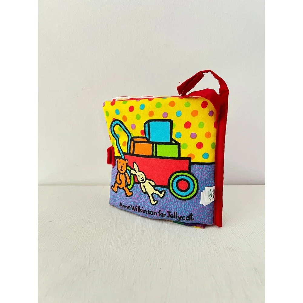 JellyCat Soft Cloth Book Yellow‎ Where Is My Belly Button Sensory Toy